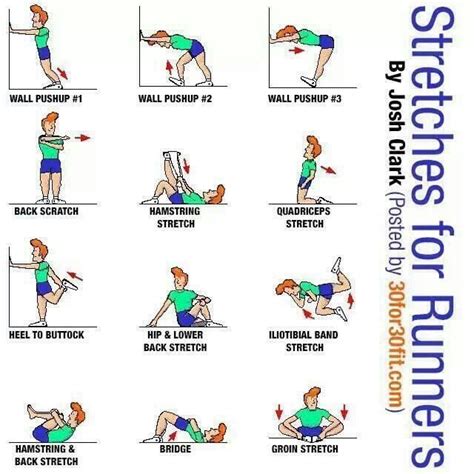 Stretches For Runners Diet And Exercise Pinterest