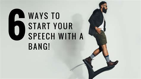 6 Excellent Ways To Start A Speech With Actual Examples Youtube