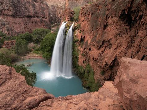 Havasu Falls Grand Canyon Waterfall Wallpaper Grand Canyon