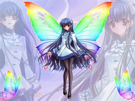 Anime Blue Butterfly Girl By Dark Devil Fox On Deviantart