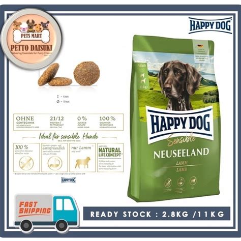 Happy Dog Supreme Sensible Neuseeland 11kg Gluten Free Dog Dry