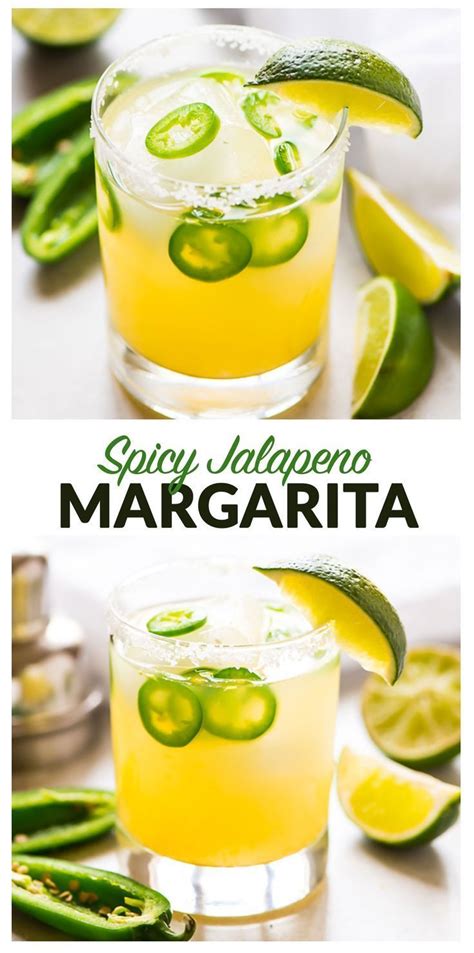 Skinny Jalapeno Margarita With Fresh Lime Juice And Agave Easy And