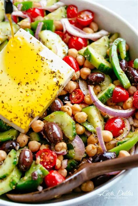 Greek Chickpea Salad Cafe Delites