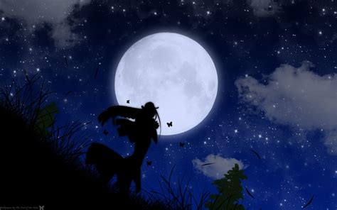 Anime Moon Wallpapers Top Free Anime Moon Backgrounds Wallpaperaccess