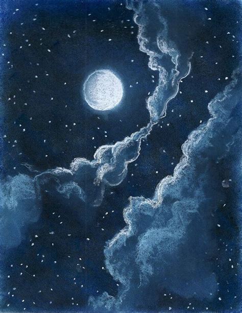 Night Sky Drawing Pencil Easy Bestpencildrawing