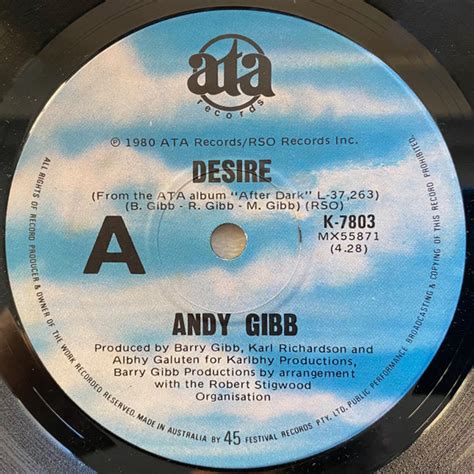 Andy Gibb Desire 1980 Vinyl Discogs