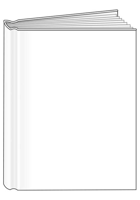Blank book cover template for book reports. Portrait Blank Cover Bare Book (040868) Details | Book ...