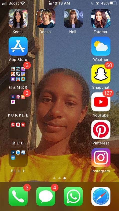 Youtube Red Iphone Home Screen Layout Homescreen Snapchat Phone
