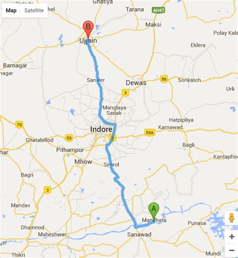 Ahmedabad To Indore Road Route Map World Map