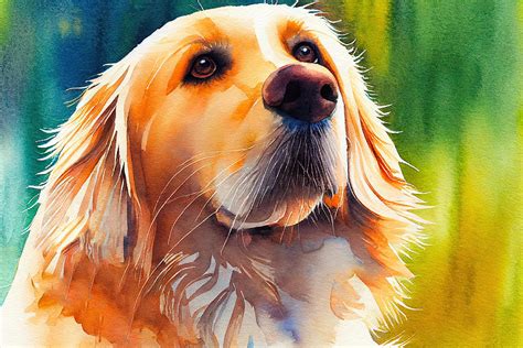 Ginger The Golden Retriever Painting By Michael Rossi Fine Art America