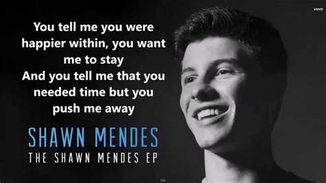 Shawn Mendes The Weight Lyrics Youtube