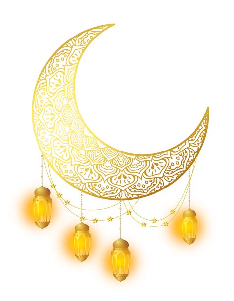 Eid Mubarak Islamic Design Crescent Moon 8490027 Png
