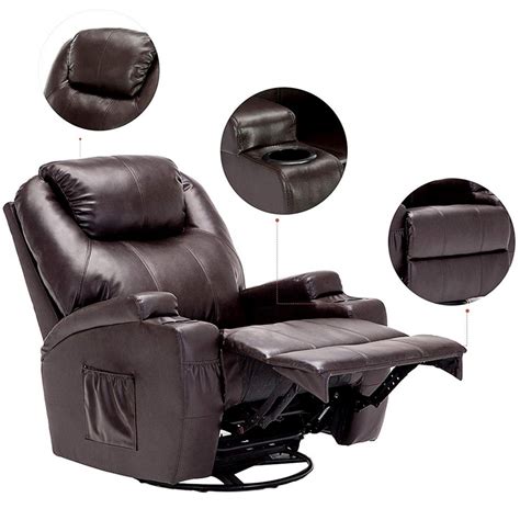 Windaze Massage Recliner Chair 360 Degree Swivel Heated Recliner