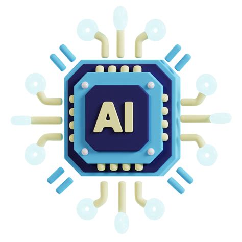 Computer Chip With Ai Letters 3d Artificial Intelligence Icon 21820175 Png
