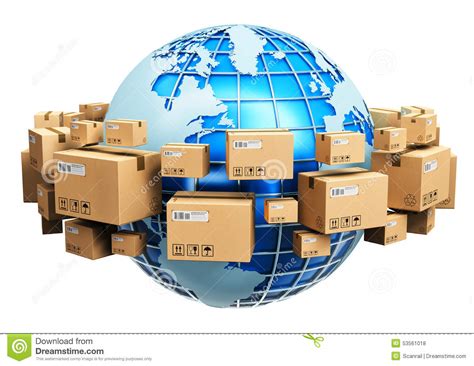 Efficient logistics management from pak mail enables your business to become more efficient by reducing assets and allowing you to focus on core business processes. Global Shipping Concept Stock Illustration - Image: 53561018
