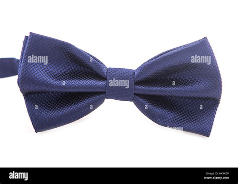 Blue Ribbon Bow Tie Isolated On White Background Stock Photo Alamy