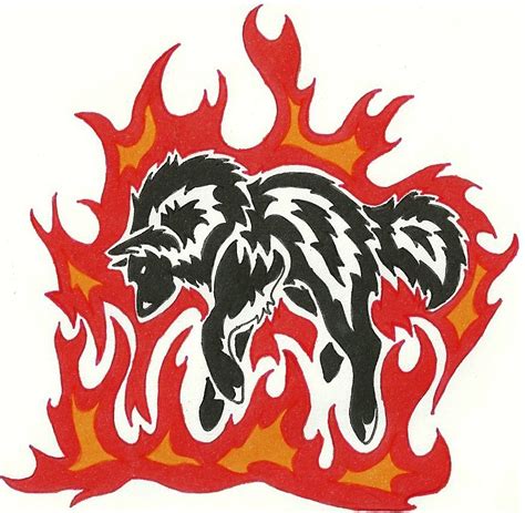 Fire Wolf Tattoo By Redsoulwolf13 On Deviantart