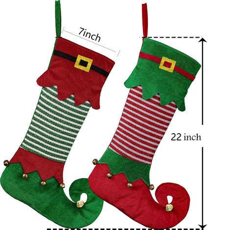 Personalized Christmas Stocking Elf Stocking Elf Pants Etsy
