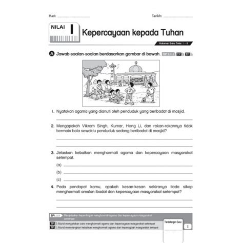 Sudah dilengkapi dengan kunci jawaban. Latihan Pendidikan Moral Tahun 5