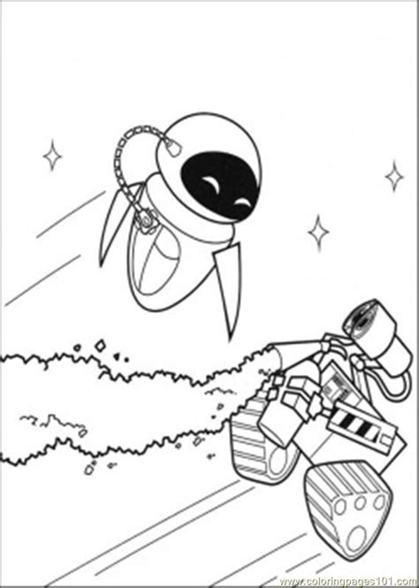 Wall E Eve Coloring Page Cartoon Coloring Pages Stitch Coloring