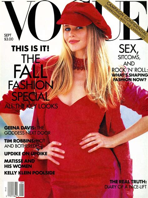 At 46 Claudia Schiffer Is Still The Ultimate Blonde Bombshell Claudia Schiffer Vogue Us Vogue