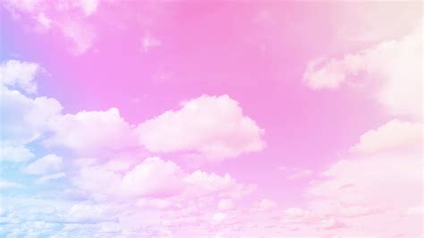 Sky And Clouds In Beautiful Pink Pastel Background Abstract Sweet