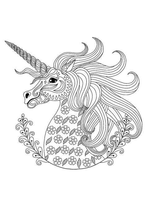 Information Online Unicorn Mandala Colouring