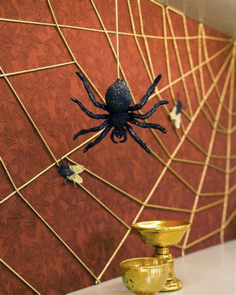 String Spiderweb Martha Stewart Living Craft A Spooky Spiderweb Out