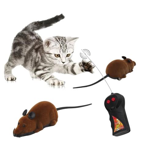 2018 New Cat Toys Remote Control Wireless Simulation Plush Mouse