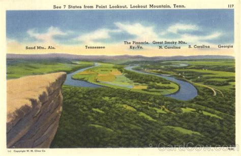 See 7 States From Point Lookout Lookout Mountain