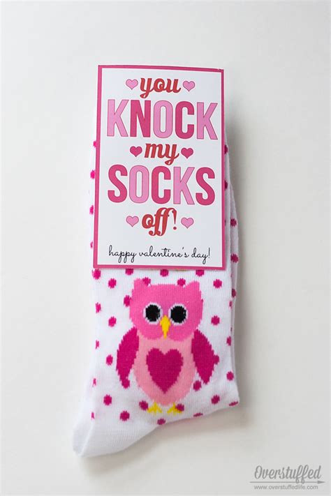 You Knock My Socks Off Valentine S Day Printable Overstuffed Life
