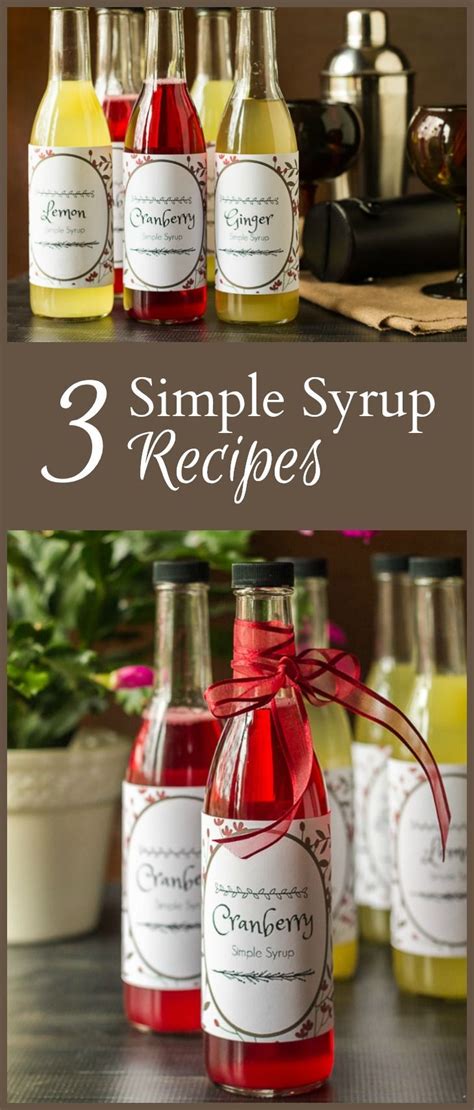 Homemade Simple Syrup Recipes In Three Delicious Flavors Recipe