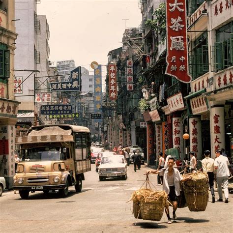 1960s Vintage Hong Kong Streets Photograph Print China Street Old Shanghai Shanghai Aesthetic