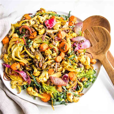 Lentil Salad With Roasted Vegetables Debra Klein