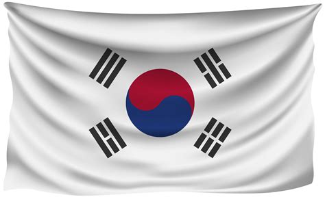 South Korea Wrinkled Flag | South korea, Korean flag, Korea png image