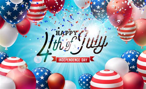 4th Of July Independence Day Of The Usa Vector Illustration Fourth Of July American National