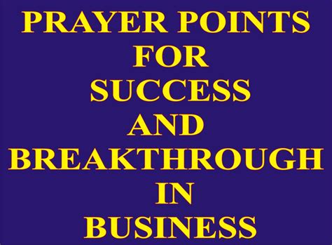 Secreteofprayers Prayer Point For Success And Breakthrough In Business