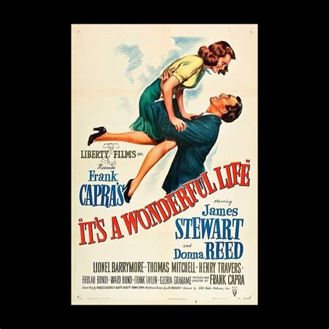 Its A Wonderful Life Jimmy Stewart Donna Reed 1946 Movie Etsy