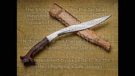 The Garab Knife A Fighting Knife From The Philippines Youtube