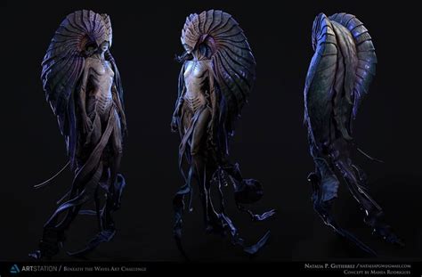 Create A Female Creature With Zbrush And Painter Character Art