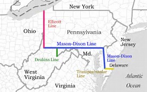 Image result for Mason-Dixon line