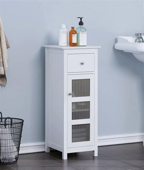 Wooden or metal frame, enclosed cabinet or open shelving, and storage bins galore, you'll declutter in no time. Spirich Bathroom Storage Floor Cabinet Bathroom Cabinet ...
