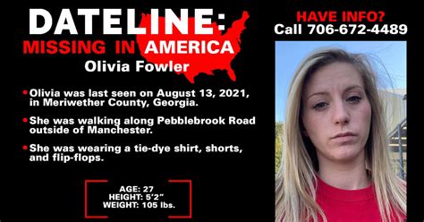 one year later sister still searching for georgia woman olivia fowler