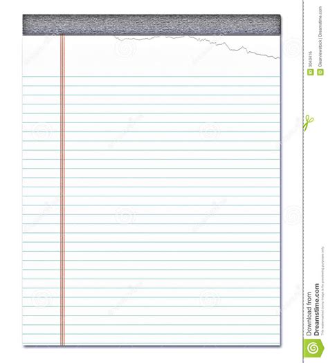 Lined Paper Notepad