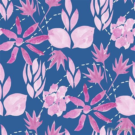 Pink Glory Blue Version By Elliepdesigns Redbubble