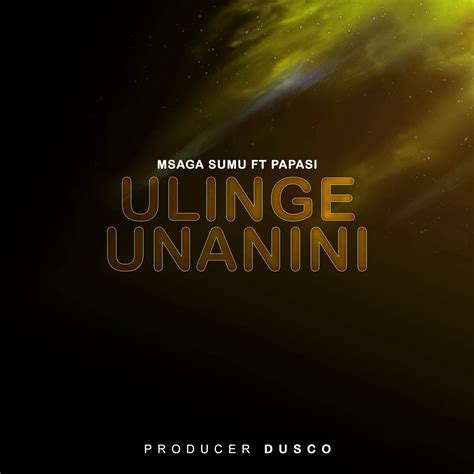 Audio Msaga Sumu Ft Papasi Ulinge Unanini Download Dj Mwanga