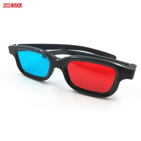 buy universal frame red blue anaglyph simple style 3d glasses for movie game