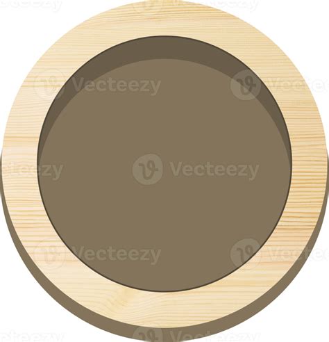 Game Button Wooden Round With Hole 10983517 Png