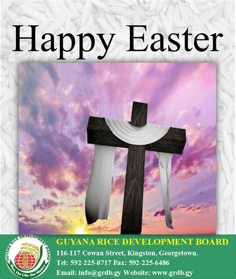 Happy Easter Guyana Rice Development Board