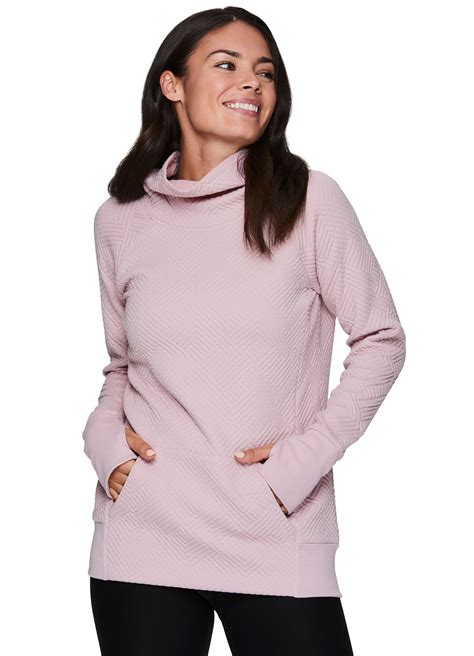 Sweaters Women Pullovers Rbx Active Womens Space Dyed Cowl Neck